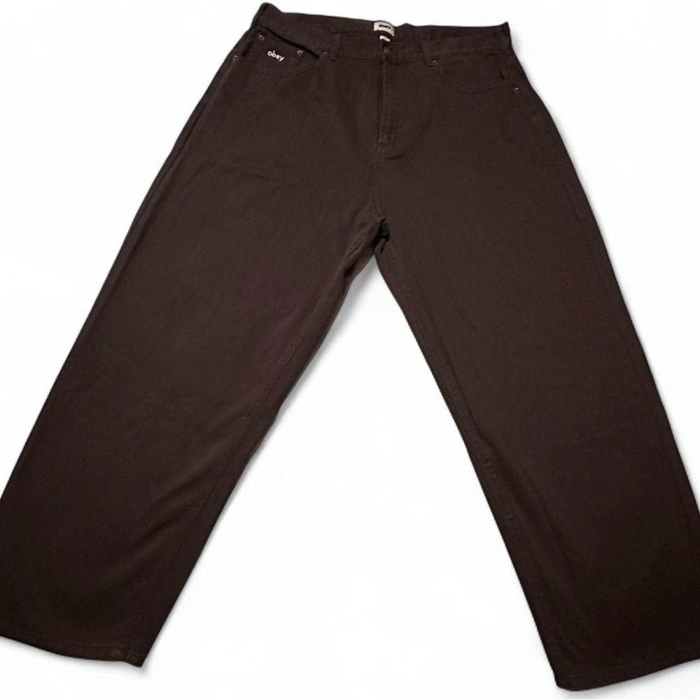 Obey Men's Brown Jeans